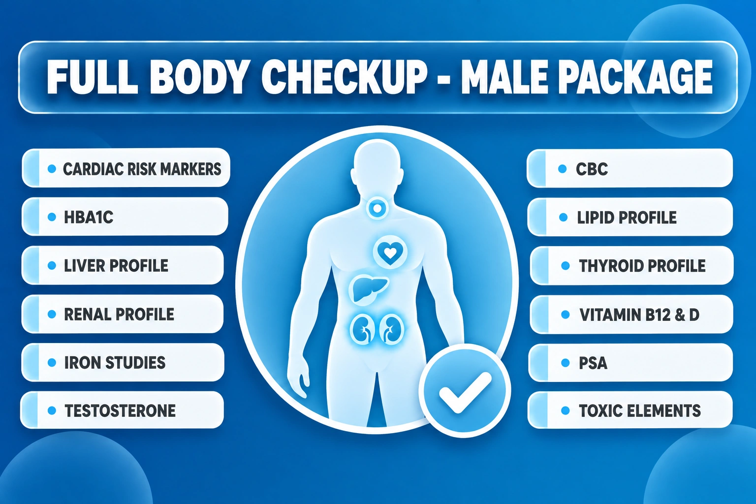 FULL BODY CHECKUP (MALE PACKAGE)